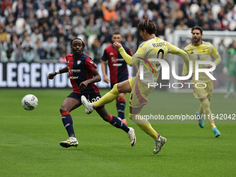 Dusan Vlahovic during the Serie A 2024-2025 match between Juventus and Como in Turin, Italy, on August 19, 2024 (