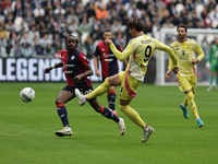 Dusan Vlahovic during the Serie A 2024-2025 match between Juventus and Como in Turin, Italy, on August 19, 2024 (