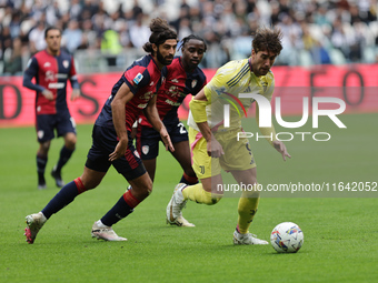 Dusan Vlahovic during the Serie A 2024-2025 match between Juventus and Como in Turin, Italy, on August 19, 2024 (