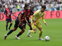 Dusan Vlahovic during the Serie A 2024-2025 match between Juventus and Como in Turin, Italy, on August 19, 2024 (