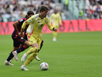 Dusan Vlahovic during the Serie A 2024-2025 match between Juventus and Como in Turin, Italy, on August 19, 2024 (