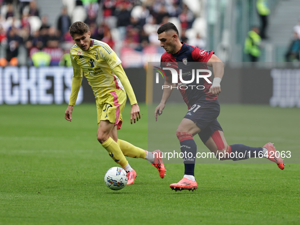 Roberto Piccoli participates in the Serie A 2024-2025 match between Juventus and Como in Turin, Italy, on August 19, 2024. 