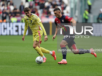 Roberto Piccoli participates in the Serie A 2024-2025 match between Juventus and Como in Turin, Italy, on August 19, 2024. (