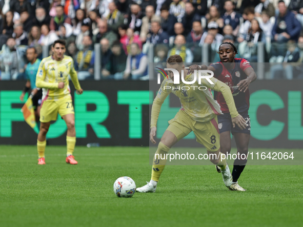 Teun Koopmeiners participates in the Serie A 2024-2025 match between Juventus and Como in Turin, Italy, on August 19, 2024. 