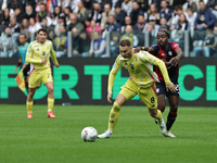 Teun Koopmeiners participates in the Serie A 2024-2025 match between Juventus and Como in Turin, Italy, on August 19, 2024. (