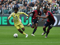 Samuel Tshifunda Mbangula participates in the Serie A 2024-2025 match between Juventus and Como in Turin, Italy, on August 19, 2024. (