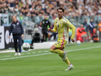 Dusan Vlahovic during the Serie A 2024-2025 match between Juventus and Como in Turin, Italy, on August 19, 2024 (