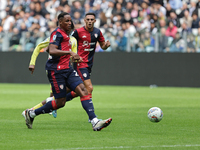 Yerry Mina participates in the Serie A 2024-2025 match between Juventus and Como in Turin, Italy, on August 19, 2024. (