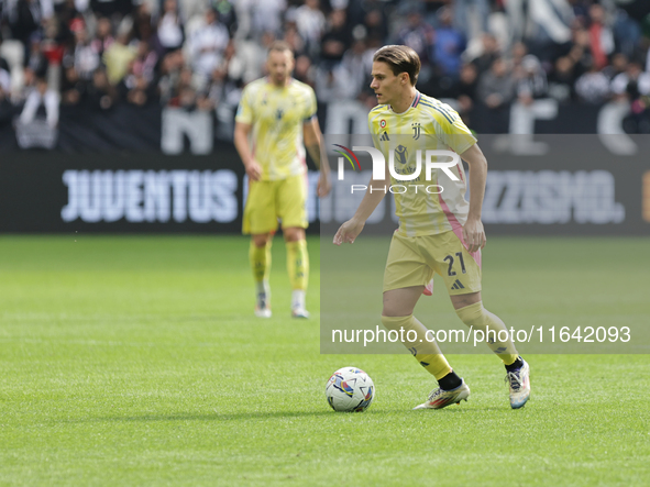 Nicolo Fagioli during the Serie A 2024-2025 match between Juventus and Como in Turin, Italy, on August 19, 2024 