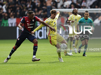 Dusan Vlahovic during the Serie A 2024-2025 match between Juventus and Como in Turin, Italy, on August 19, 2024 (