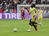 Samuel Tshifunda Mbangula participates in the Serie A 2024-2025 match between Juventus and Como in Turin, Italy, on August 19, 2024. (