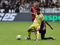 Douglas Luiz participates in the Serie A 2024-2025 match between Juventus and Como in Turin, Italy, on August 19, 2024. (