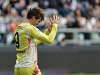 Dusan Vlahovic during the Serie A 2024-2025 match between Juventus and Como in Turin, Italy, on August 19, 2024 (