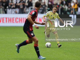 Nicolo Fagioli during the Serie A 2024-2025 match between Juventus and Como in Turin, Italy, on August 19, 2024 (