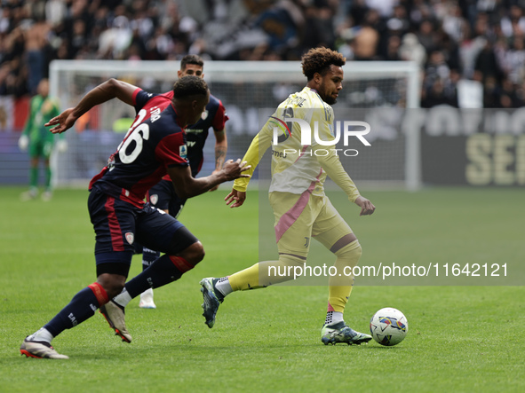 Weston McKennie participates in the Serie A 2024-2025 match between Juventus and Como in Turin, Italy, on August 19, 2024. 