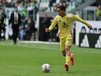 Kenan Yildiz participates in the Serie A 2024-2025 match between Juventus and Como in Turin, Italy, on August 19, 2024. (