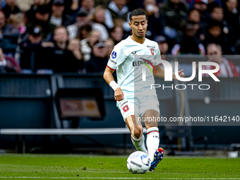 FC Twente defender Anass Salah-Eddine plays during the match between Feyenoord and Twente at the Feyenoord stadium De Kuip for the Dutch Ere...