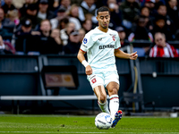 FC Twente defender Anass Salah-Eddine plays during the match between Feyenoord and Twente at the Feyenoord stadium De Kuip for the Dutch Ere...