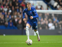 Cole Palmer of Chelsea looks for options during the Premier League match between Chelsea and Nottingham Forest at Stamford Bridge in London,...