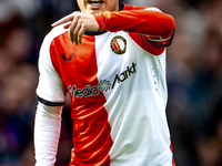 Feyenoord Rotterdam forward Ayase Ueda plays during the match between Feyenoord and Twente at the Feyenoord stadium De Kuip for the Dutch Er...