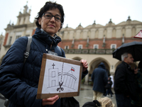 Participants of the Manifestation of Secularism gather on the Main Square as part of the Days of Secularism, which aim to promote, among oth...