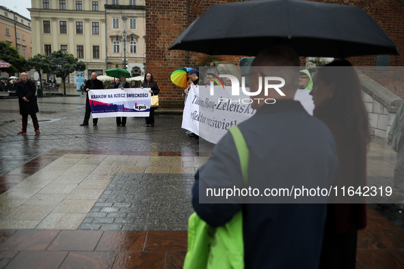 Participants of the Manifestation of Secularism gather on the Main Square as part of the Days of Secularism, which aim to promote, among oth...