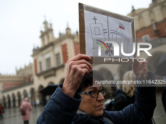 Participants of the Manifestation of Secularism gather on the Main Square as part of the Days of Secularism, which aim to promote, among oth...