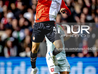 Feyenoord Rotterdam midfielder Inbeom Hwang plays during the match between Feyenoord and Twente at the Feyenoord stadium De Kuip for the Dut...