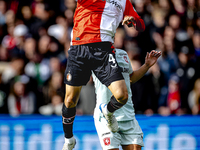 Feyenoord Rotterdam midfielder Inbeom Hwang plays during the match between Feyenoord and Twente at the Feyenoord stadium De Kuip for the Dut...