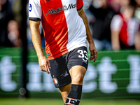 Feyenoord Rotterdam defender David Hancko plays during the match between Feyenoord and Twente at the Feyenoord stadium De Kuip for the Dutch...