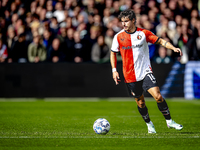 Feyenoord Rotterdam defender Hugo Bueno plays during the match between Feyenoord and Twente at the Feyenoord stadium De Kuip for the Dutch E...