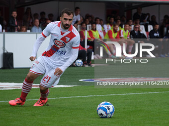 Simone Trimboli of Mantova 1911 carries the ball during the Italian Serie B soccer championship football match between Mantova Calcio 1911 a...