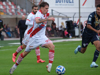 Davide Bragantini of Mantova 1911 participates in the Italian Serie B soccer championship match between Mantova Calcio 1911 and Brescia Calc...