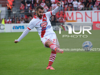 Simone Trimboli of Mantova 1911 carries the ball during the Italian Serie B soccer championship football match between Mantova Calcio 1911 a...