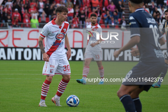 Davide Bragantini of Mantova 1911 participates in the Italian Serie B soccer championship match between Mantova Calcio 1911 and Brescia Calc...