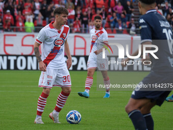 Davide Bragantini of Mantova 1911 participates in the Italian Serie B soccer championship match between Mantova Calcio 1911 and Brescia Calc...