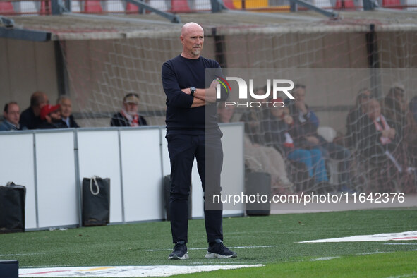 Rolando Maran is the head coach of Brescia Calcio FC during the Italian Serie B soccer championship match between Mantova Calcio 1911 and Br...