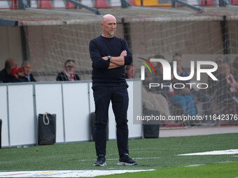 Rolando Maran is the head coach of Brescia Calcio FC during the Italian Serie B soccer championship match between Mantova Calcio 1911 and Br...