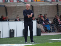 Rolando Maran is the head coach of Brescia Calcio FC during the Italian Serie B soccer championship match between Mantova Calcio 1911 and Br...