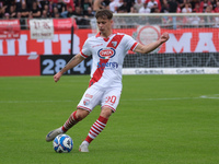 Davide Bragantini of Mantova 1911 participates in the Italian Serie B soccer championship match between Mantova Calcio 1911 and Brescia Calc...