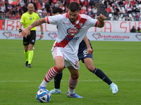 Tommaso Maggioni of Mantova 1911 participates in the Italian Serie B soccer championship football match between Mantova Calcio 1911 and Bres...