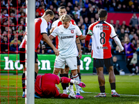 FC Twente midfielder Sem Steijn plays during the match between Feyenoord and Twente at the Feyenoord stadium De Kuip for the Dutch Eredivisi...