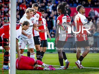 FC Twente midfielder Sem Steijn plays during the match between Feyenoord and Twente at the Feyenoord stadium De Kuip for the Dutch Eredivisi...