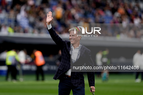 Kyle J. Krause president of Parma Calcio 1903 gestures during the Serie A Enilive match between Bologna FC and Parma Calcio 1903 at Stadio R...