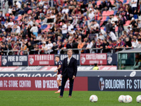 Kyle J. Krause president of Parma Calcio 1903 looks on during the Serie A Enilive match between Bologna FC and Parma Calcio 1903 at Stadio R...