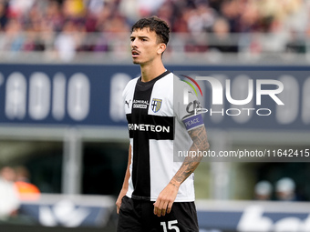 Enrico Delprato of Parma Calcio 1903 looks on during the Serie A Enilive match between Bologna FC and Parma Calcio 1903 at Stadio Renato Dal...