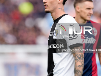 Dennis Man of Parma Calcio 1903 looks on during the Serie A Enilive match between Bologna FC and Parma Calcio 1903 at Stadio Renato Dall'Ara...