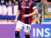 Sam Beukema of Bologna FC during the Serie A Enilive match between Bologna FC and Parma Calcio 1903 at Stadio Renato Dall'Ara on October 06,...