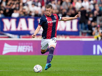 Sam Beukema of Bologna FC during the Serie A Enilive match between Bologna FC and Parma Calcio 1903 at Stadio Renato Dall'Ara on October 06,...