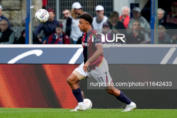 Dan Ndoye of Bologna FC during the Serie A Enilive match between Bologna FC and Parma Calcio 1903 at Stadio Renato Dall'Ara on October 06, 2...